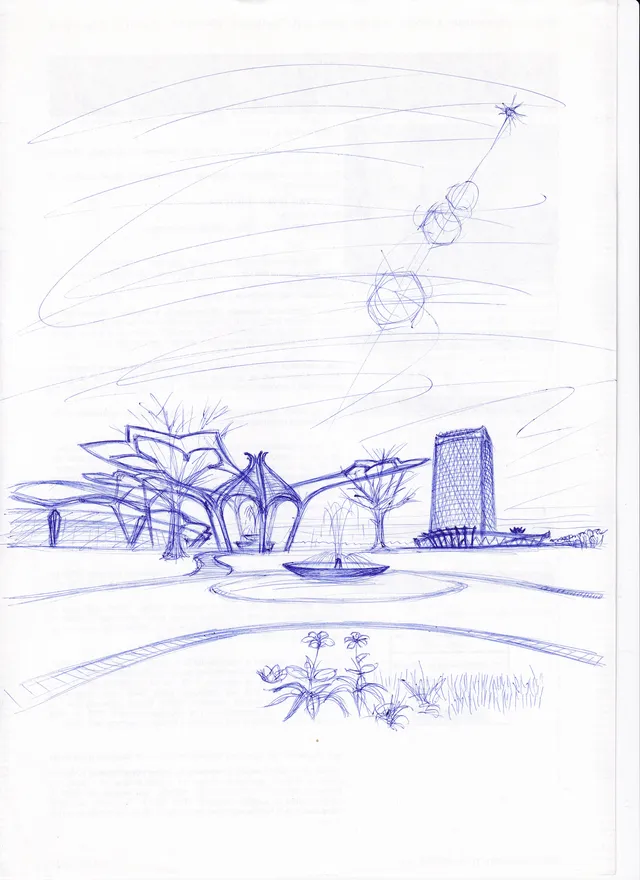 Drawing by Nick Toa.