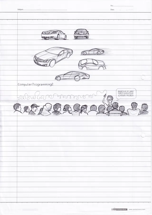 Drawing by Nick Toa.